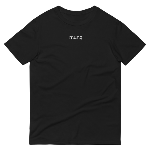 Munq Core Unisex T-Shirt Black Front