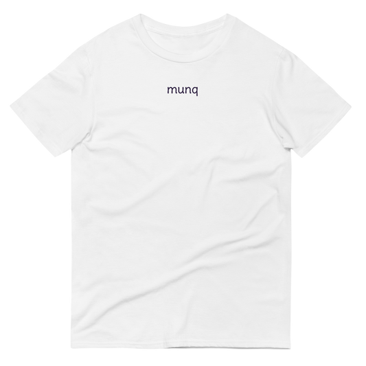 Munq Core Unisex T-Shirt White Front
